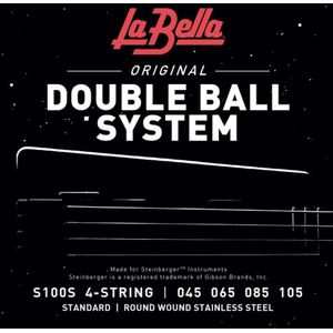 La Bella bas snaren 45-105 Double Ball Steenberger Headless 4saitig - Snarenset voor 4-string basgitaar