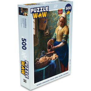 Puzzel Melkmeisje - Amandelbloesem - Van Gogh - Vermeer - Schilderij - Oude meesters - Legpuzzel - Puzzel 500 stukjes