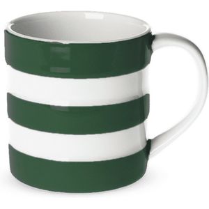 Cornishware Adder green - mug 6 oz - mok - 180ml - donkergroen met wit mok - aardewerk - vaatwasserbestendig