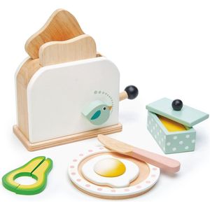 Tender Leaf Toys - Houten Ontbijtset met Broodrooster - Toaster Set