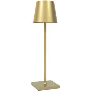 JKN Shop - Tafellamp oplaadbaar - Nachtlampje - Bureaulamp LED - 38x10cm - Goud