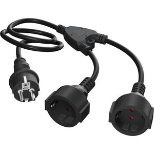 Beschermcontact verlengkabel buiten - 2-voudige stopcontacten - IP44 - 3 x 10 mm² - 250V/16A