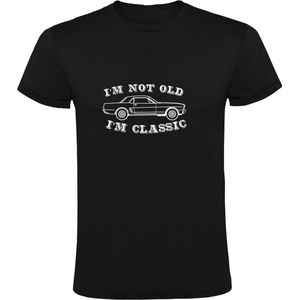 I am not old i am Classic Heren T-Shirt |Verjaardagsshirt | Oud | Opa | Oma | Klassieker | Oldtimer | Bejaarde | Bejaard | Shirt
