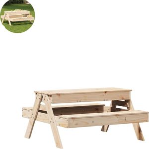 Picknicktafel - Kinderen - Tuintafel - Multifunctionele Picknick tafel - Speeltafel - Geschikt voor Buiten - Douglashout