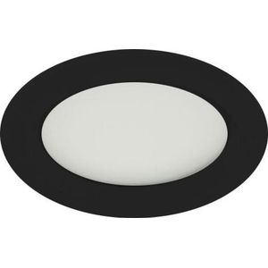 Groenovatie LED Inbouwspot - 3W - Rond - Warm Wit - Waterdicht IP65 - Badkamer - Ø 89 Mm - Zwart