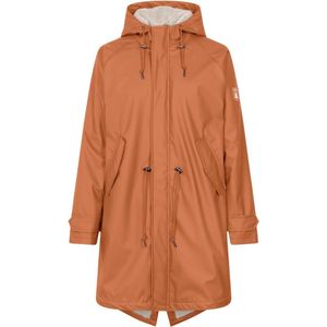 Chinnamon Friese Tidaholm parka met off white teddy voering van Derbe M