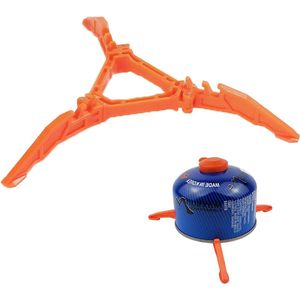 Opvouwbare Gas Canister Driehoek Houder voor Outdoor Barbecuer - Oranje