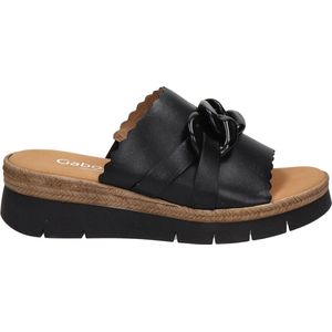 Gabor Nappa dames slipper - Zwart - Maat 38,5