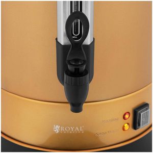 Royal Catering Koffiezetapparaat - 14 L - goudkleurig - royal_catering