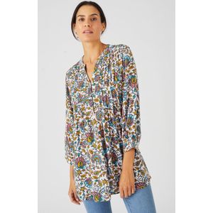 Damart - Tuniek crêpe vezels pure viscose - Dames - Wit - 48
