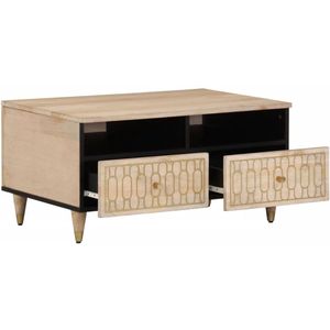vidaXL Salontafel - Salontafels - Bijzettafel - Banktafel - Salontafel 80x54x40 cm massief mangohout
