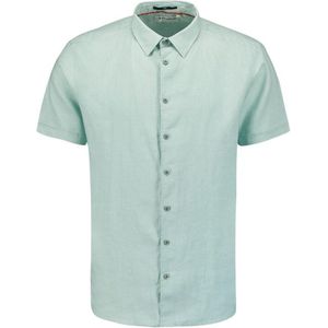 NO-EXCESS Overhemd Overhemd Korte Mouw Met Linnen Effect 23480336sn 058 Mint Mannen Maat - 3XL