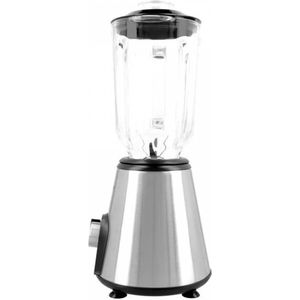 Just Perfecto Blender & Smoothie Maker 800W - 1.5L Glass - RVS - Krachtig En High Speed Blender - Krachtig En High Speed Blender - BPA-VRIJ - 2 snelheden en pulsfunctie - Ijscrusher - Vaatwasserbestendig - 6 RVS Mesjes - Zilver