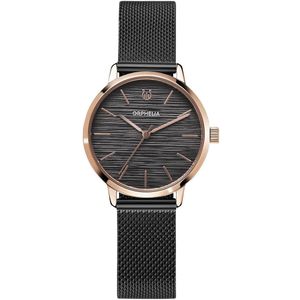 Orphelia Violetta OR12924 Horloge - Staal - Zwart - Ø 34 mm