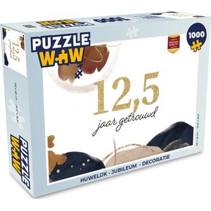 Puzzel Jubileum - Quotes - 12,5 jaar getrouwd - Spreuken - Legpuzzel - Puzzel 1000 stukjes volwassenen