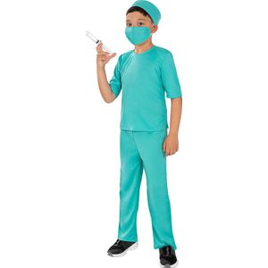 FUNIDELIA Chirurg Kostuum Voor voor jongens - Maat: 107 - 113 cm - Blauw