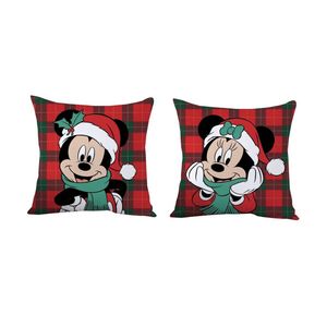 Mickey Mouse Minnie Mouse Sierkussen Kussen Kerst Christmas 35x35cm