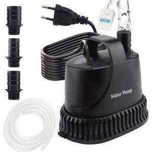 Krachtige Dompelpomp voor Aquaria en Tuin – 3000 l/u, Ultra Stille Fonteinpomp, Familie Waterpomp met Sproeiers