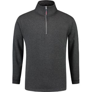 Tricorp Sweater ritskraag - Casual - 301010 - Antracietgrijs - maat S