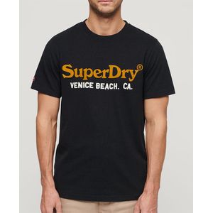Superdry Venue Duo Logo T-shirt Met Korte Mouwen Zwart M Man