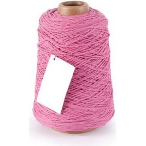 Cotton Cord/ Katoen touw 500 meter hard roze