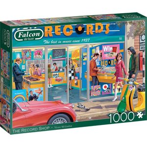 Falcon - De Platenwinkel - 1000 stukjes puzzel - Legpuzzel