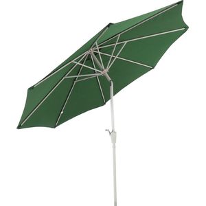 Cosmo Casa - Zonnescherm - Tuinparasol - Ø 3m Verstelbaar - Polyester en Aluminium - 5kg - Groen
