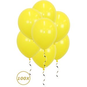 Gele Helium Ballonnen Verjaardag Versiering Feest Versiering Ballon Geel Decoratie - 100 Stuks