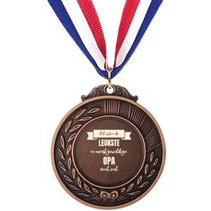 Akyol - dit is hoe de leukste en meest geweldige opa eruit ziet medaille bronskleuring - Opa - familie - cadeau