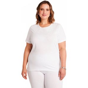 T-shirt met korte mouwen en borduursel