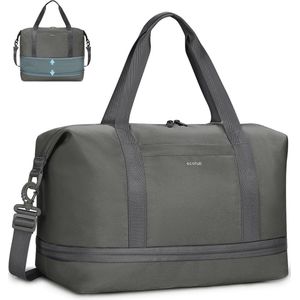 40x20x25 Handbagage Tas - Uitbreidbare Waterdichte Weekendtas voor Vliegtuig 20-29L, Met Verwijderbare Natzak en Trolley-Sleeve
