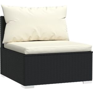 vidaXL-13-delige-Loungeset-met-kussens-poly-rattan-zwart