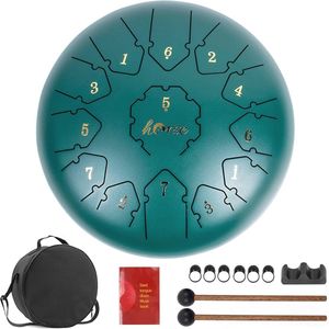 12 inch Tongtrommel met 13 Noten - C-toets Drum Kit met Mallets, Noten Stickers en Gig Bag