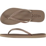 XQ - Teenslippers Dames - Glitter - Taupe - Flip Flops dames