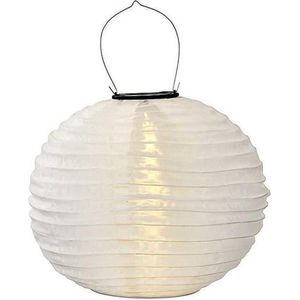 Solar lampionnen wit 35 cm - rond