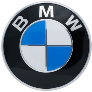 BMW - Logo Voorzijde en/of Achterzijde Ø 82mm - Klik-Installatie - Duurzaam en Weerbestendig