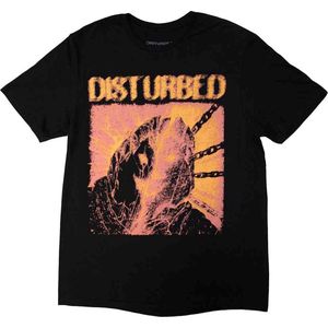 Disturbed - European Tour '23 Split Face Heren T-shirt - 2XL - Zwart