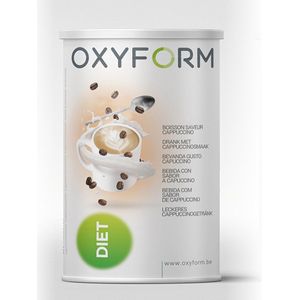 Oxyform Dieet I Dessert Snacks Eiwit Cappuccinosmaak om te reconstitueren Shaker I Spiermassa I Eiwitbereiding I Verrijkt met vitamines I Laag vet- en suikergehalte