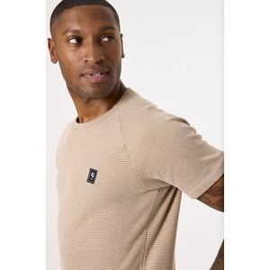 GARCIA Heren T-shirt Bruin Korte mouw