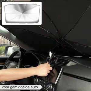 Zonnescherm / autoparaplu - Binnenkant Voorruit Auto - Opvouwbaar - Hitte en UV bescherming - 142 x 80 cm