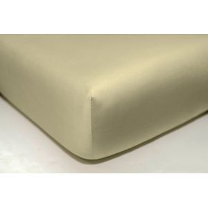 Casilin - Luxe Hoeslaken - Perkal Katoen - Beige - 90x200cm