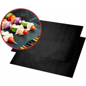 LOUZIR 3x BBQ matje grill mat| Herbruikbaar | BBQ accessoires | BBQ hoes | BBQ grill mat | BBQ mat |cadeau