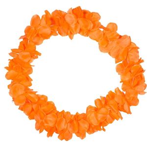 Folat - Hawai krans neon oranje 9.5 cm