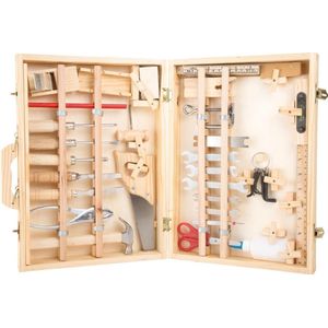 Small Foot - Houten Gereedschapskist Deluxe met Gereedscha - 28dlg.