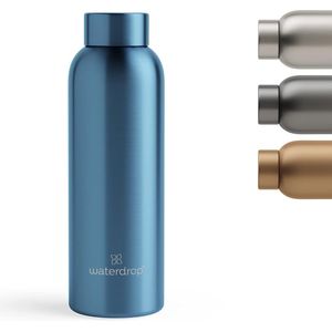 Steel Bottle 600 ml geïsoleerde drinkfles, lekvrij, thermosfles, 24 uur koud, 12 uur warm, dubbelwandige roestvrijstalen waterfles, onbreekbaar, geschikt voor koolzuur