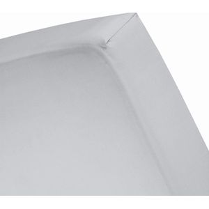 Damai - Hoeslaken hoge hoek (tot 35 cm) - Katoen - 180 x 200 cm - Light grey