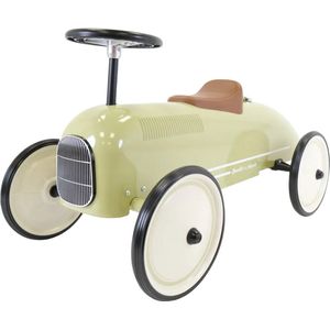 Bandits & Angels Metalen Loopauto Oldtimer Retro Groen vanaf 1 Jaar voor Jongens en Meisjes - Loop Auto voor Kinderen Retro Green - voor Binnen en Buiten