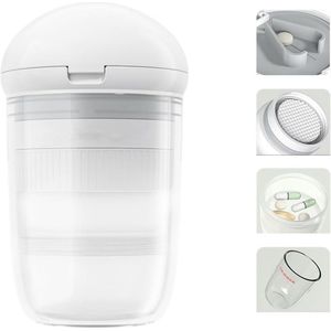 Pillensnijder en Reispillenorganisator - Multifunctionele Medicijnsplitser met Dispenser en Grinder