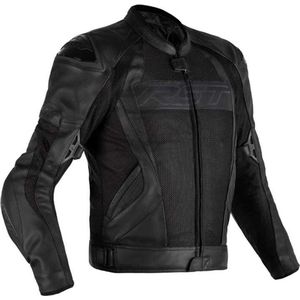 RST Tractech Evo 4 Mesh CE Mens Leather Jacket Black Black 40 - Maat - Jas