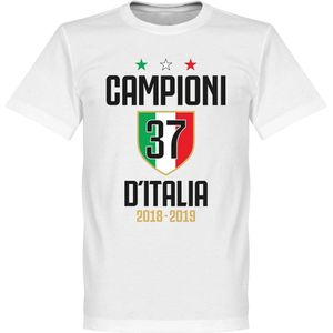 Campioni D'Italia 37 T-Shirt - Wit - L